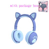 Glowing Cute LED Cat Ear Bluetooth Headphoneswith Mic