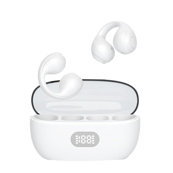 Clip-On Wireless Earbuds withLED Display