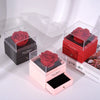 Soap Flower Rose Gift Box Elegant Infinity Jewelry Box for Girlfriend Wife Christmas Valentine's Day Anniversary Gift