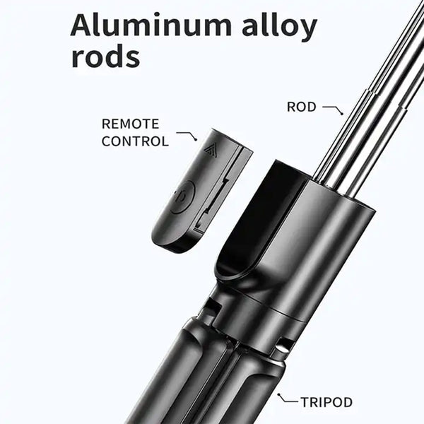 360Β° Rotation Selfie Stick Tripod with Wireless Remote for iPhone & Android Phone