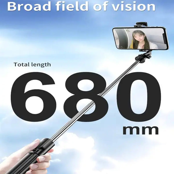 360Β° Rotation Selfie Stick Tripod with Wireless Remote for iPhone & Android Phone