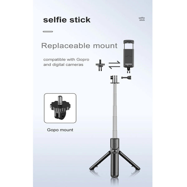 360Β° Rotation Selfie Stick Tripod with Wireless Remote for iPhone & Android Phone