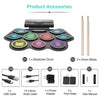 Portable USB Electronic Drum Pad Kit With Built-in Speaker