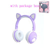 Glowing Cute LED Cat Ear Bluetooth Headphoneswith Mic