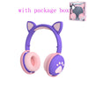 Glowing Cute LED Cat Ear Bluetooth Headphoneswith Mic