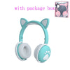 Glowing Cute LED Cat Ear Bluetooth Headphoneswith Mic