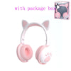 Glowing Cute LED Cat Ear Bluetooth Headphoneswith Mic