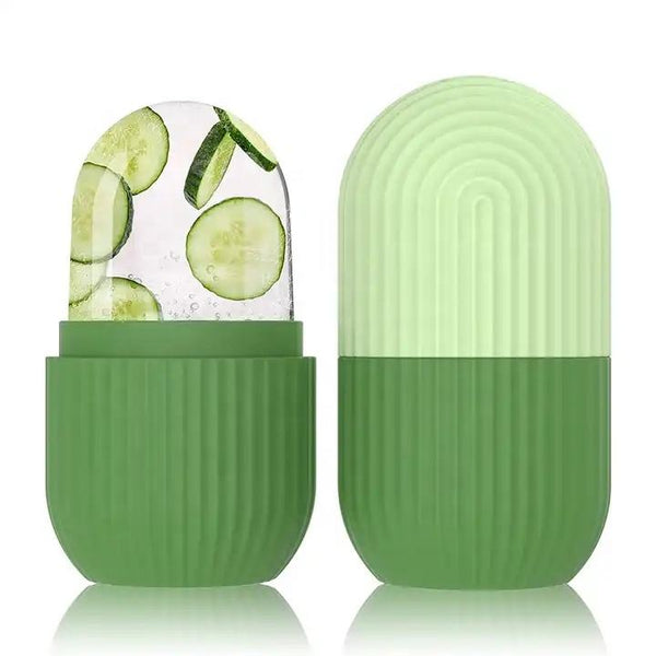 Hot Selling Reusable Silicone Roller for Facial Contouring Ice Cube Massager for Beauty Needleless Frozen Face Globe