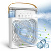 LED Night Light Water Mist Fun 3 In 1 Air Cooler Humidifie For Home